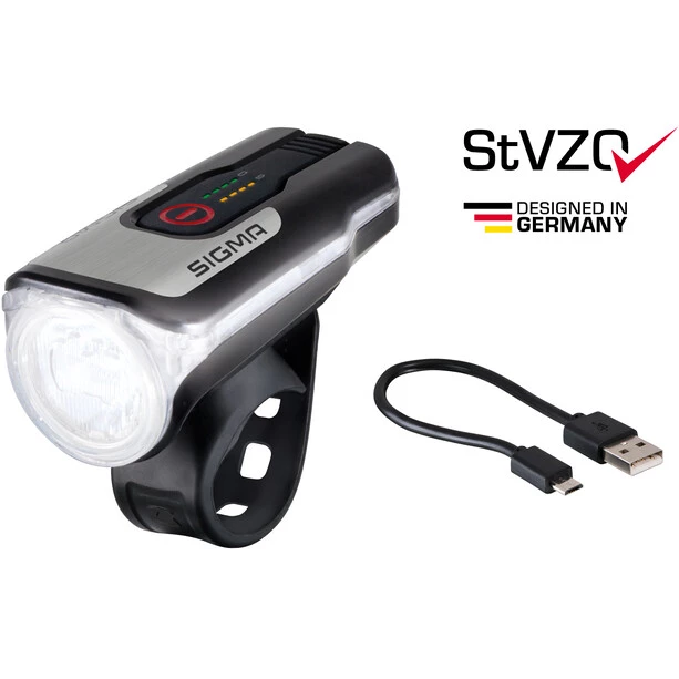 Sigmasport Éclairage Vélo à Pile Aura 80 Éclairage USB Avant 2 Sigmasport Éclairage Vélo à Pile Aura 80 Éclairage USB Avant – Image 2