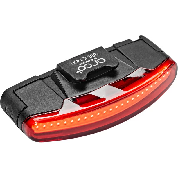 Spanninga Éclairage Vélo à Pile Arco Éclairage Arrière Rechargeable, Noir 1 Spanninga Éclairage Vélo à Pile Arco Éclairage Arrière Rechargeable, Noir