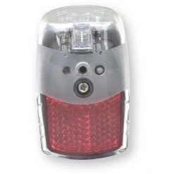 Spanninga Éclairage Vélo à Pile Pixeo XB Feu Arrière, Noir/rouge