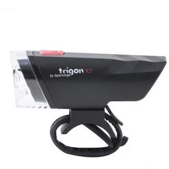 Spanninga Éclairage Vélo à Pile Trigon 10 Lumière Avant, Noir