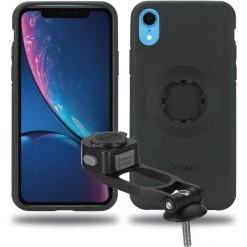 Tigra-sport Housses, Coques Et Supports Pour Smartphone Fitclic Kit De Montage Sur Potence Pour IPhone XR, Noir