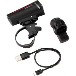 Trelock Éclairage Vélo à Pile LS 300 I-GO Vector 30 + LS 740 Vector Rear Kit Éclairages