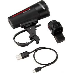 Trelock Éclairage Vélo à Pile LS 600 I-GO Vector 60 + LS 740 Vector Rear Kit Éclairages