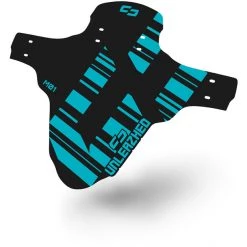 Unleazhed Unsplash M01 Garde-boue Avant 26-29" Avec 4 Attaches Câbles Rilsan, Bleu/noir