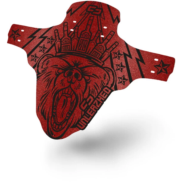 Unleazhed Unsplash M01 Garde-boue Avant 26-29" Avec 4 Attaches Câbles Rilsan, Rouge 1 Unleazhed Unsplash M01 Garde-boue Avant 26-29" Avec 4 Attaches Câbles Rilsan, Rouge