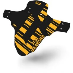 Unleazhed Unsplash M01 Garde-boue Avant 26-29" Avec 4 Attaches Câbles Rilsan, Orange/noir