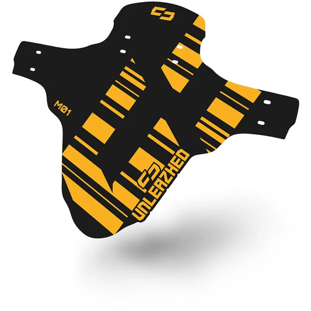 Unleazhed Unsplash M01 Garde-boue Avant 26-29" Avec 4 Attaches Câbles Rilsan, Orange/noir 1 Unleazhed Unsplash M01 Garde-boue Avant 26-29" Avec 4 Attaches Câbles Rilsan, Orange/noir