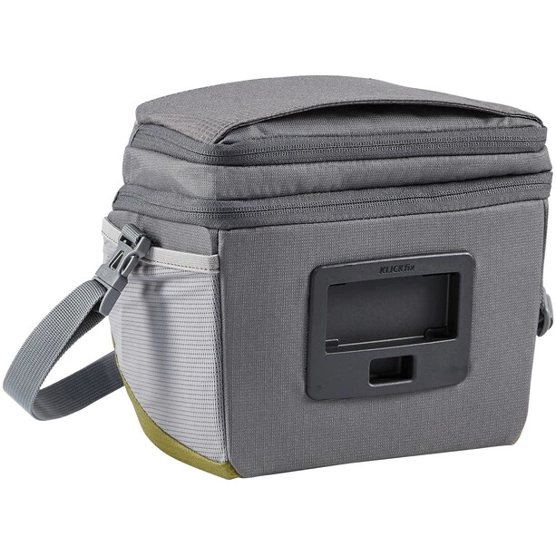 Vaude Sacoches Pour Guidon OnTour Box M Sacoche Prêt Pour Klickfix, Gris/vert 1 Vaude Sacoches Pour Guidon OnTour Box M Sacoche Prêt Pour Klickfix, Gris/vert