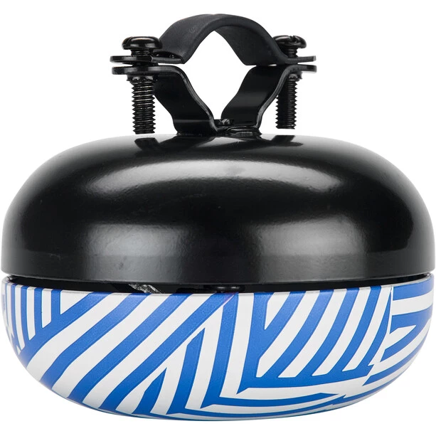 Xlc Sonnettes Minigun DD-M09 Sonnette De Vélo Ø83mm, Bleu/blanc 2 Xlc Sonnettes Minigun DD-M09 Sonnette De Vélo Ø83mm, Bleu/blanc – Image 2