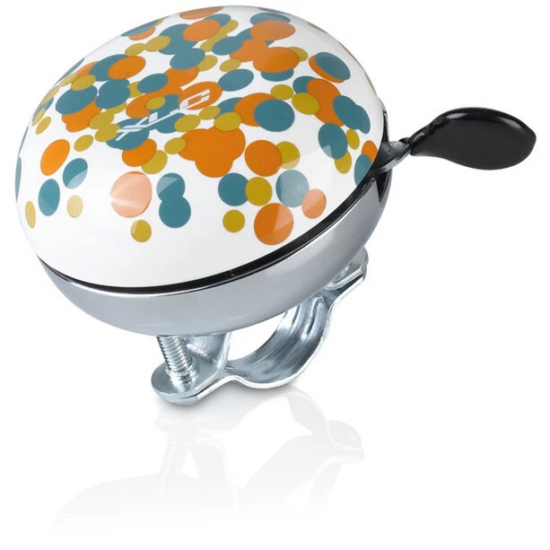 Xlc Sonnettes Minigun DD-M09 Sonnette De Vélo Ø83mm, Blanc/orange 1 Xlc Sonnettes Minigun DD-M09 Sonnette De Vélo Ø83mm, Blanc/orange